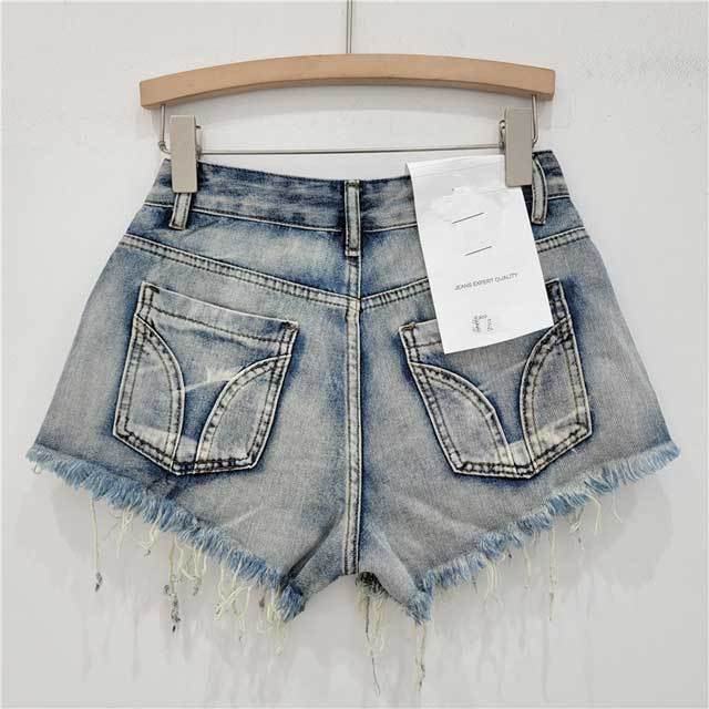 Bowknot Design Denim Shorts