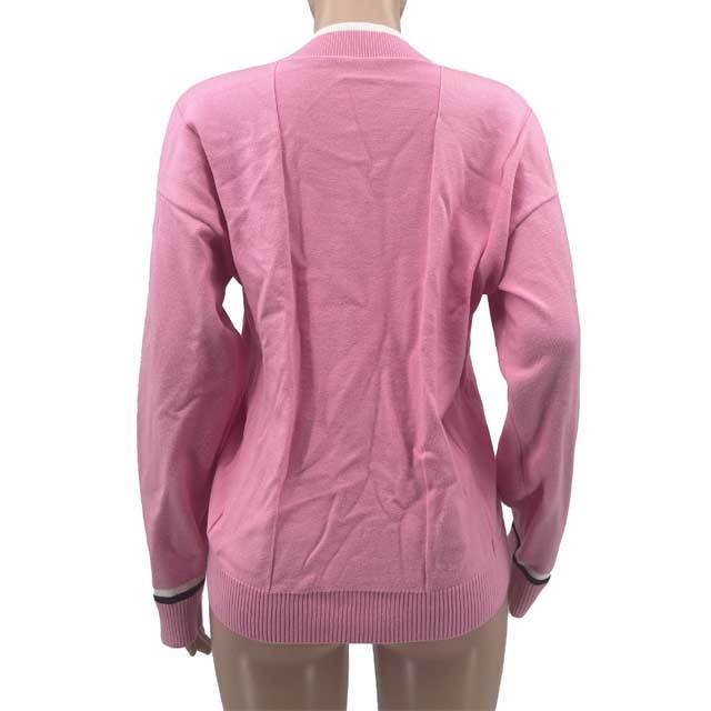 Embroidery Long Sleeve Knit Sweater Top