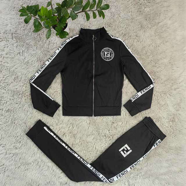 Bronzing Long Sleeve Casual Jogging Suit