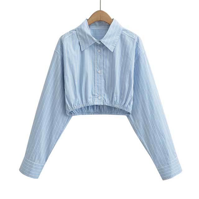 Long Sleeve Blouse Shirt Shawl Top