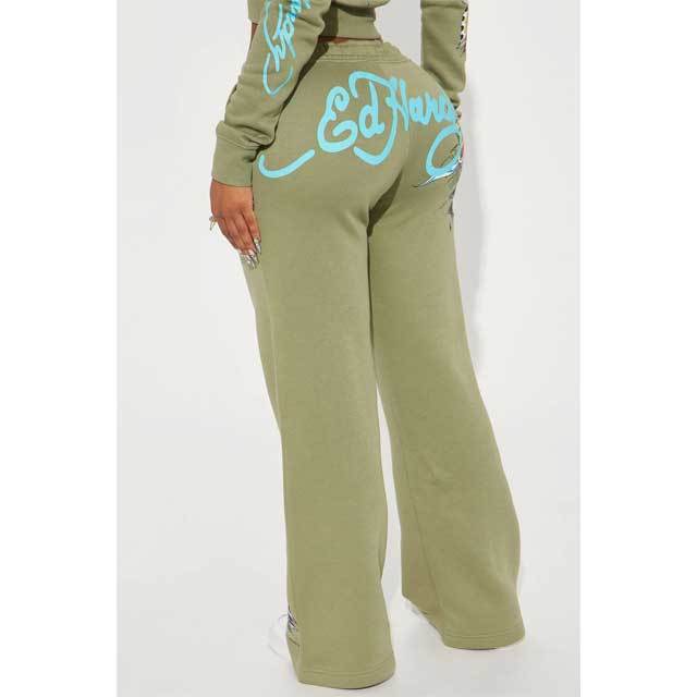 Printed Hoodie Top Casual Jogging Set