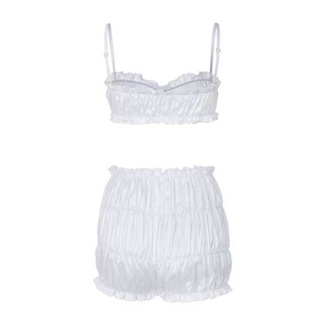 Ruched Cami Top Casual Short Set