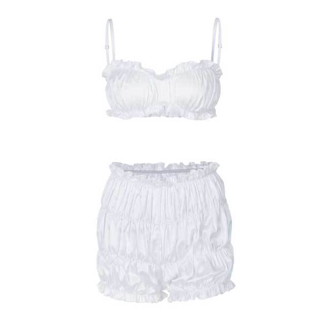 Ruched Cami Top Casual Short Set