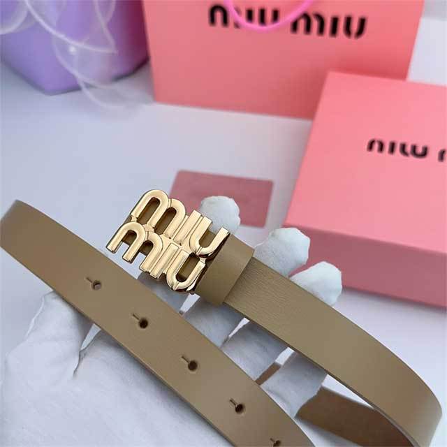 Metal Logo Leather Women Jeans Belt