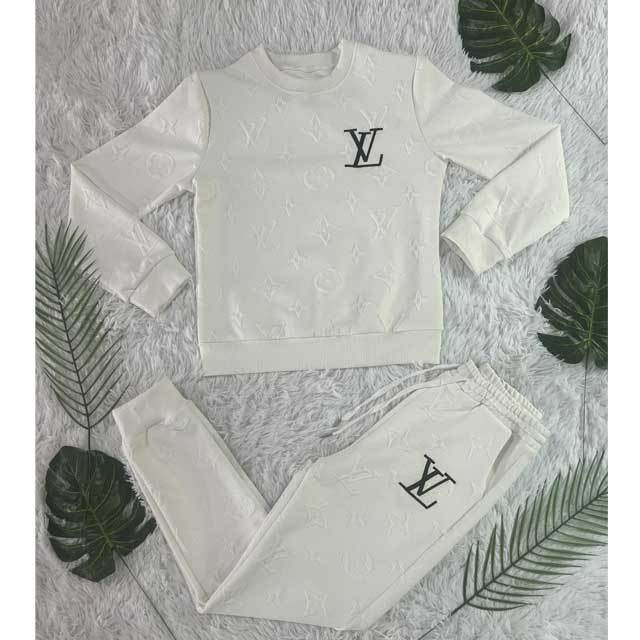 Embroidery Embossing Long Sleeve Fall Jogging Suit