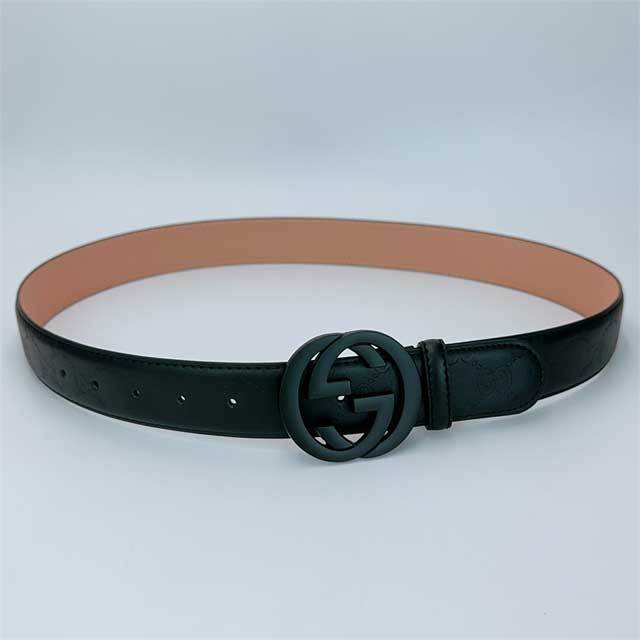G-Shaped Logo Leather Men Jeans Belt
