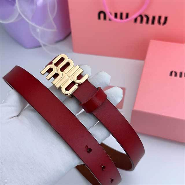 Metal Logo Leather Women Jeans Belt