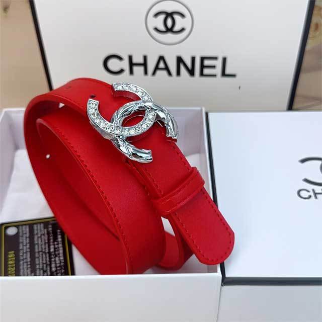Chic Design Leather Women Trousers Belt
