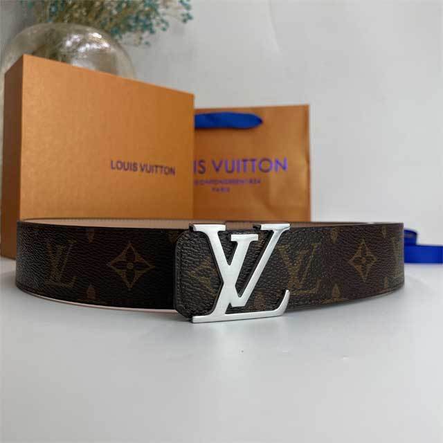 Metal Logo Leather Printed Men Belt