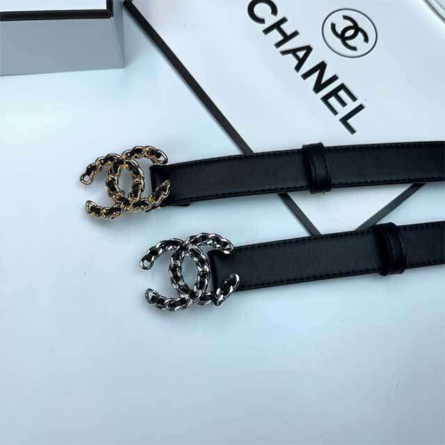 Chic Design Leather Women Trousers Belt