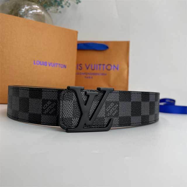 Metal Logo Leather Printed Men Belt