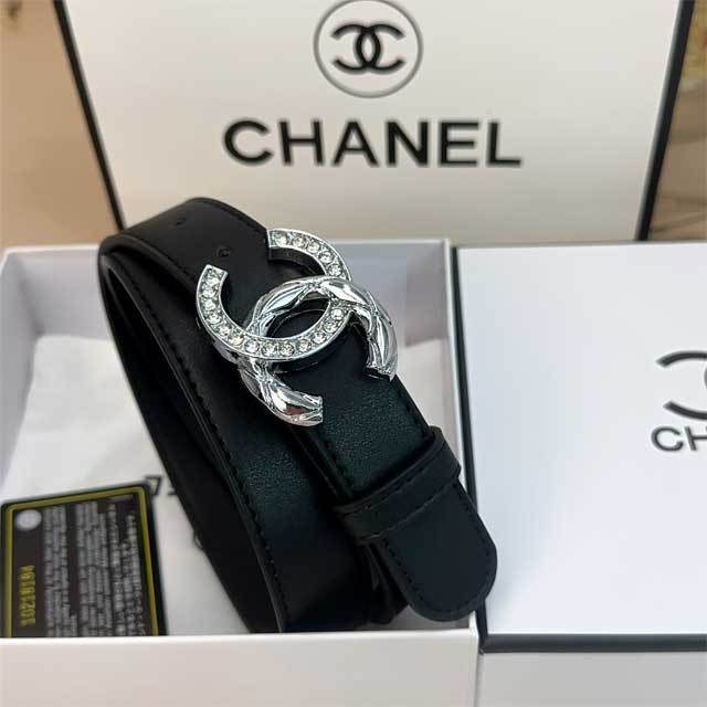 Chic Design Leather Women Trousers Belt