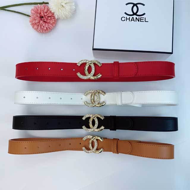 Chic Design Leather Women Trousers Belt