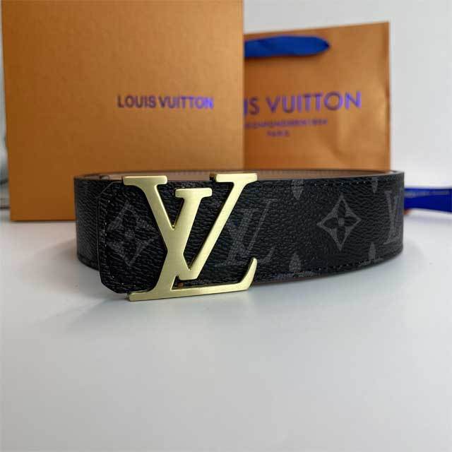 Metal Logo Leather Printed Men Belt