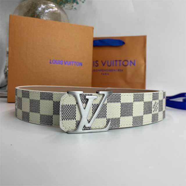 Metal Logo Leather Printed Men Belt