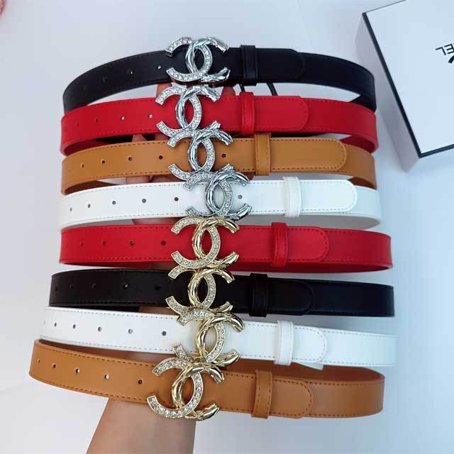 Chic Design Leather Women Trousers Belt