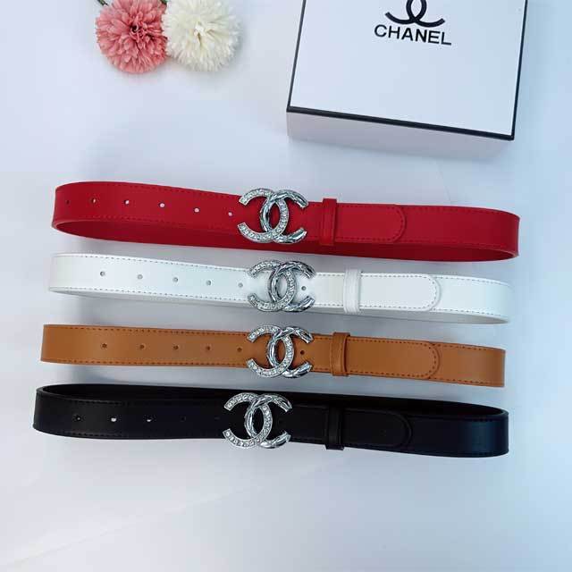 Chic Design Leather Women Trousers Belt