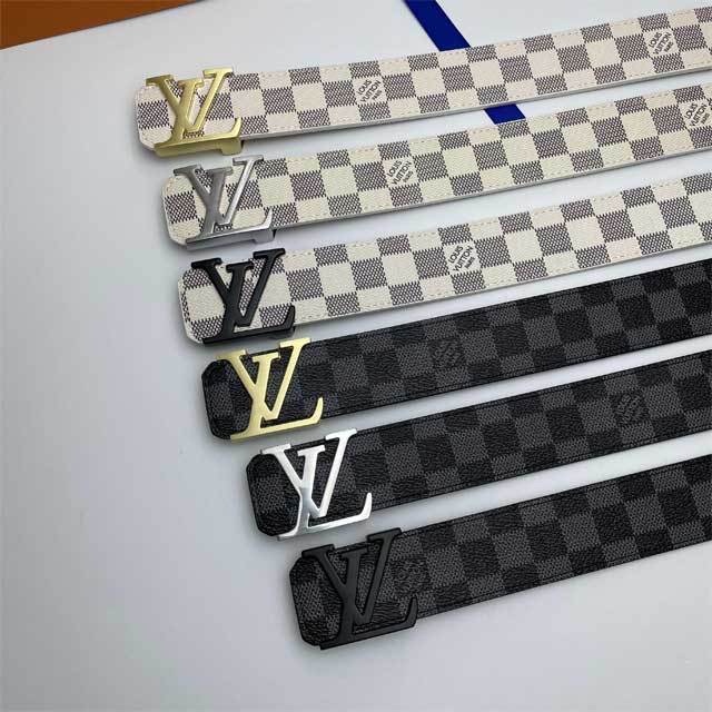 Metal Logo Leather Printed Men Belt
