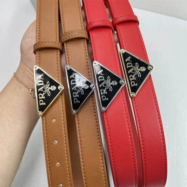 Fashion Logo Women Leather Casual Trousers Belt