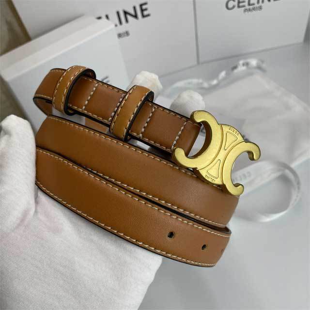 Metal Logo Women Fashion Leather Belt