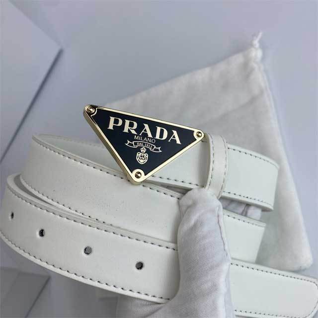 Fashion Logo Women Leather Casual Trousers Belt