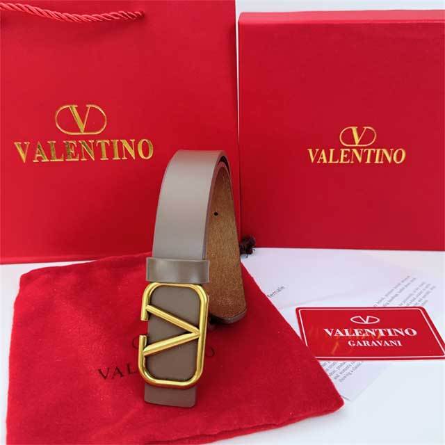 Metal Logo Women Leather Casual Belt