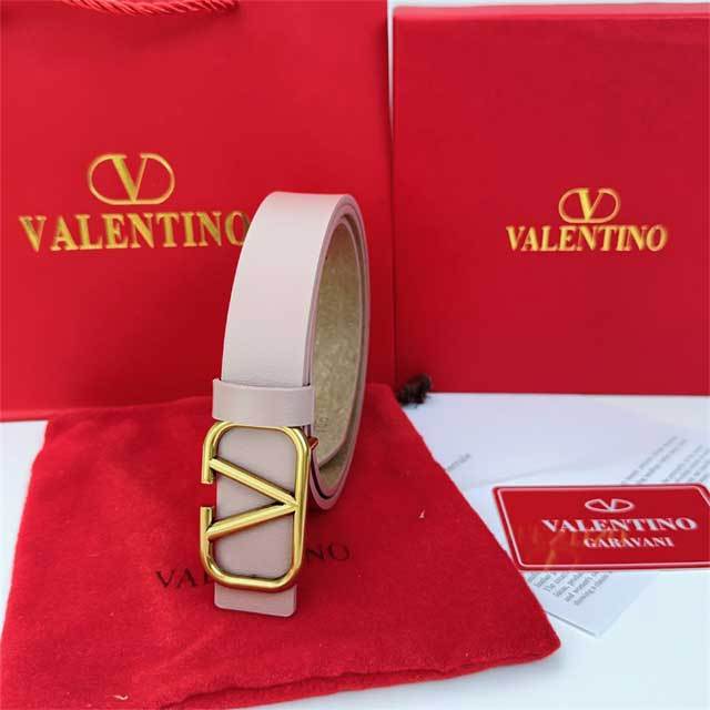 Metal Logo Women Leather Casual Belt