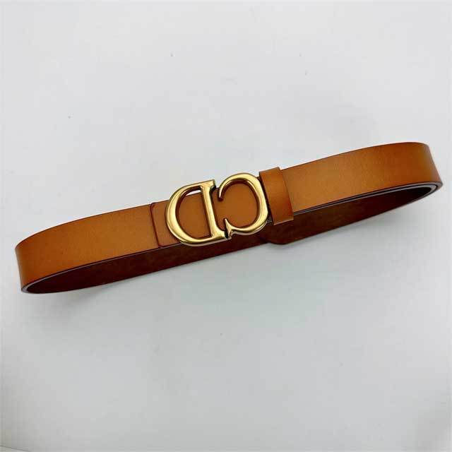 Vintage Women Simple Trousers Leather Belt