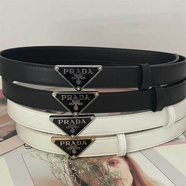Fashion Logo Women Leather Casual Trousers Belt