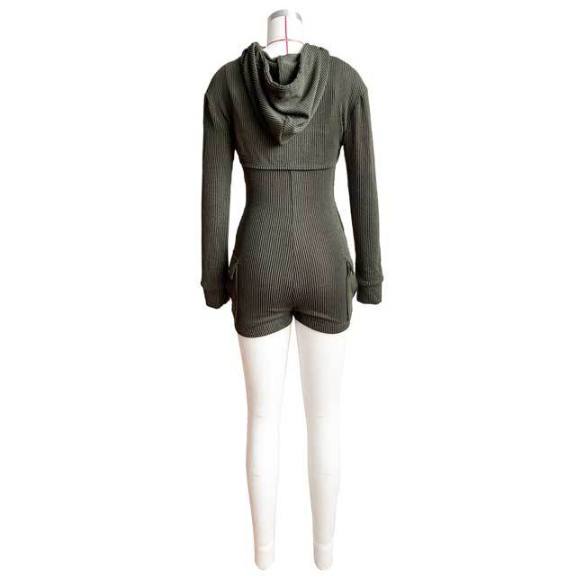 Chic Cargo Romper Set