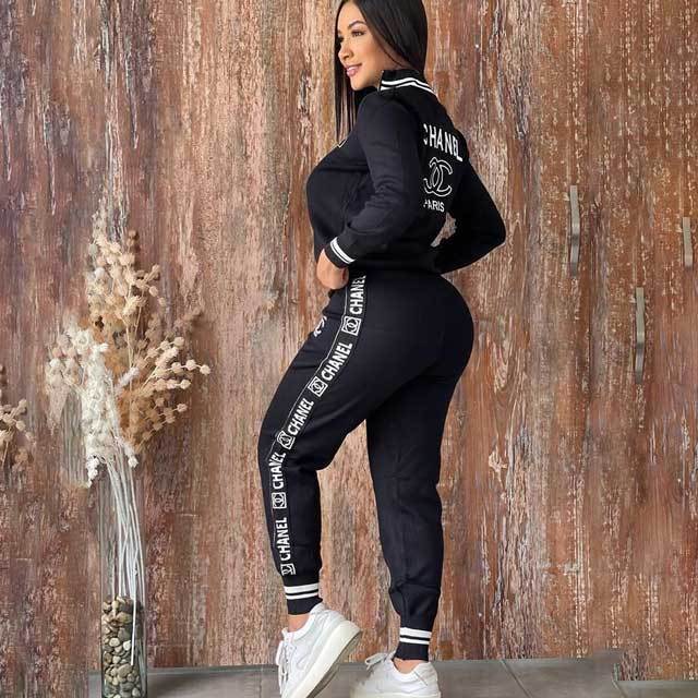 Embroidery Fashion Fall Tracksuit Set