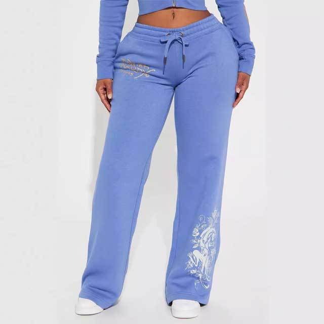 Printed Hooded Top Fall Tracksuit Set