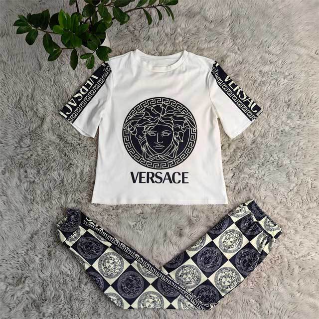 Short Sleeve Printed Casual Jogging Suit