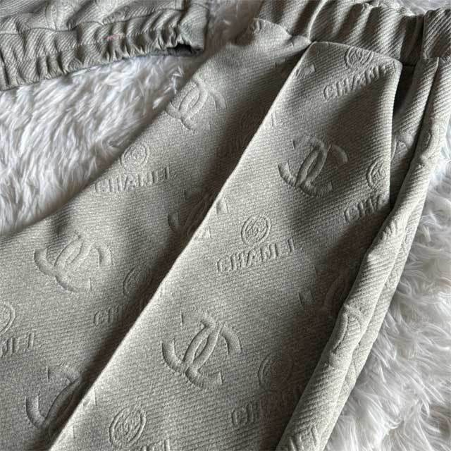 Embroidery Embossing Long Sleeve Fall Tracksuit Set