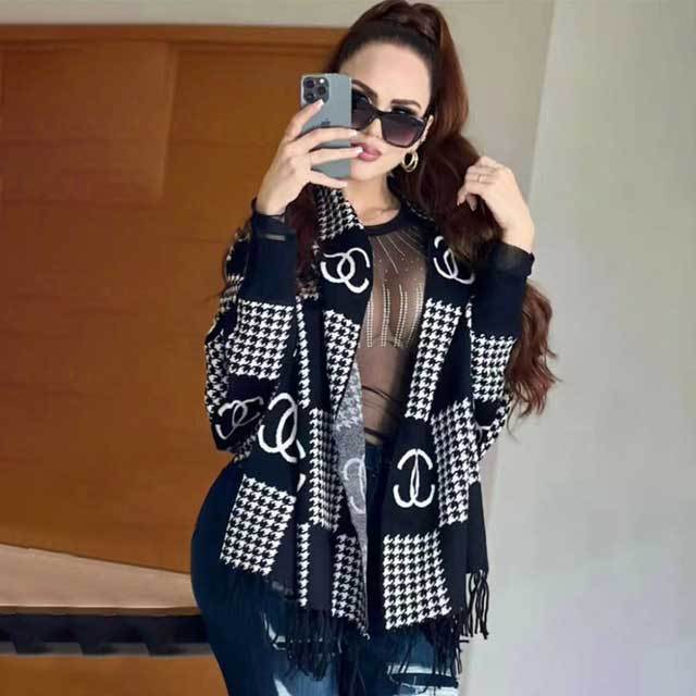 Knit Tassel Cardigan Coat