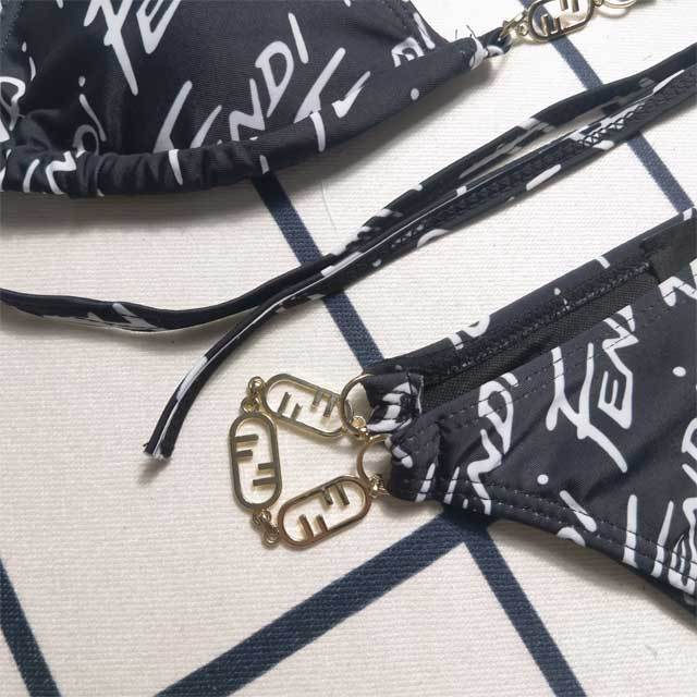 Printed Strappy Bikini Set