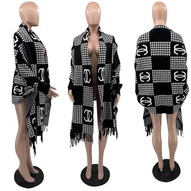 Knit Tassel Cardigan Coat