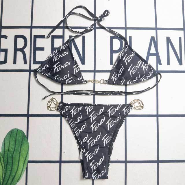 Printed Strappy Bikini Set