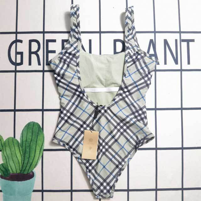 Plaid Print Backless One Piece