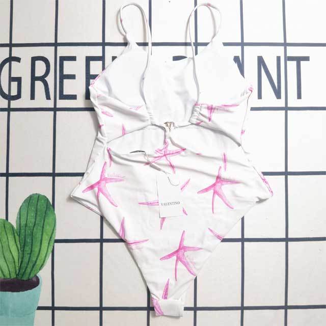 Printed Hollow Out Sexy One Piece