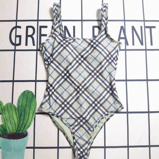 Plaid Print Backless One Piece