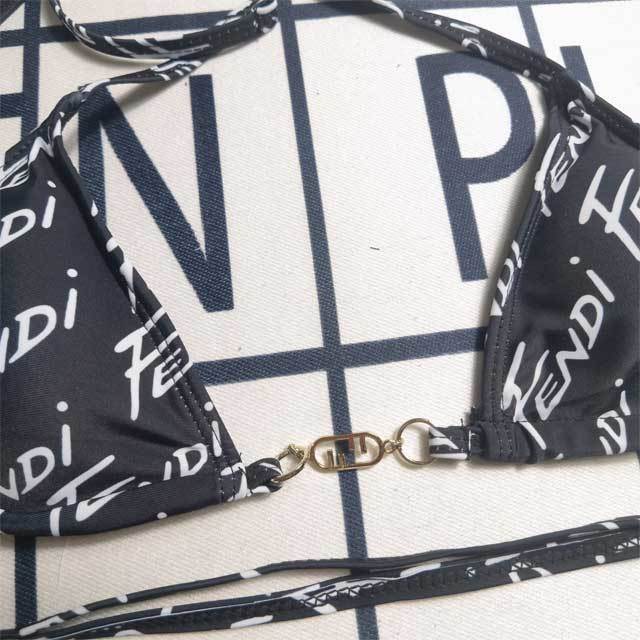 Printed Strappy Bikini Set