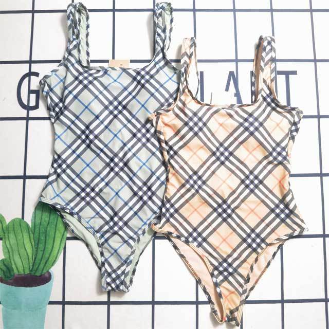 Plaid Print Backless One Piece