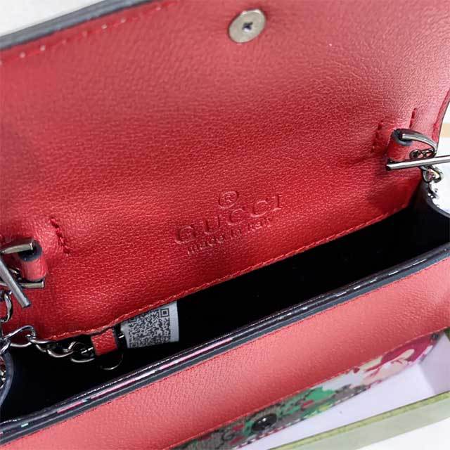 Floral Print Chained Messenger Bag