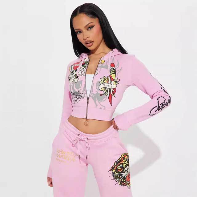 Printed Fashion Fall Tracksuit Set