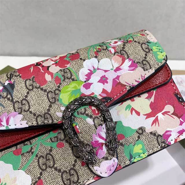 Floral Print Chained Messenger Bag
