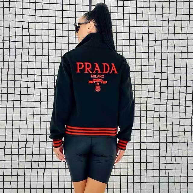 Embroidery Striped Fall Jacket