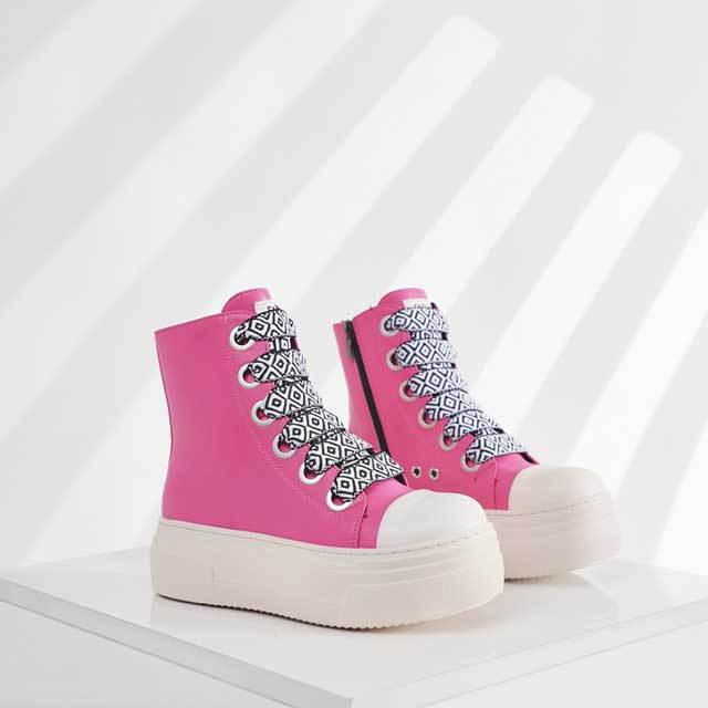 Street Fashion Unisex Lace-Up Leather Sneaker