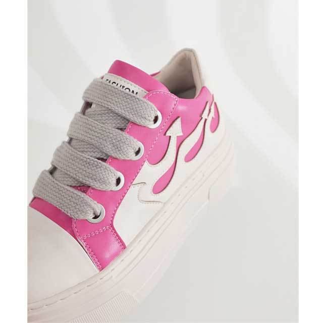 Thick Lace-Up Leather Casual Sneakers