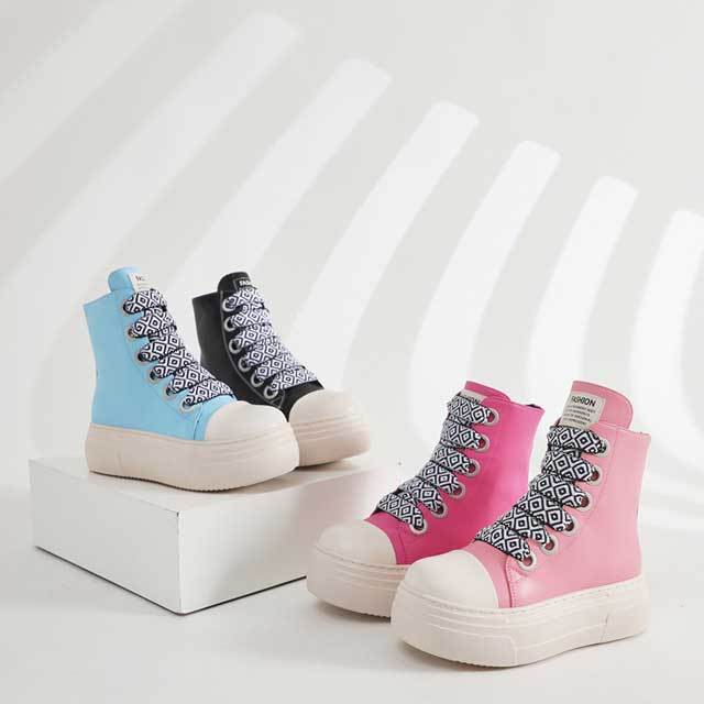 Street Fashion Unisex Lace-Up Leather Sneaker